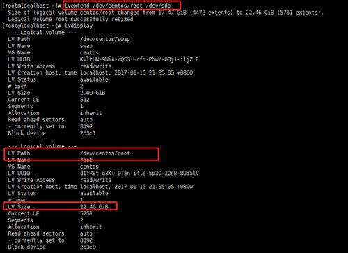 linux扩充文件系统,使用LVM扩充文件系统