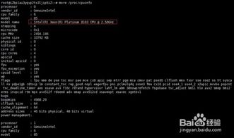 linux系统硬件配置,查看CPU信息